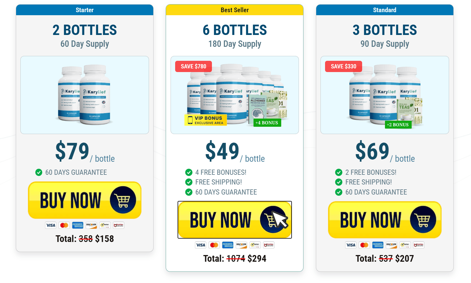 Karylief discounts